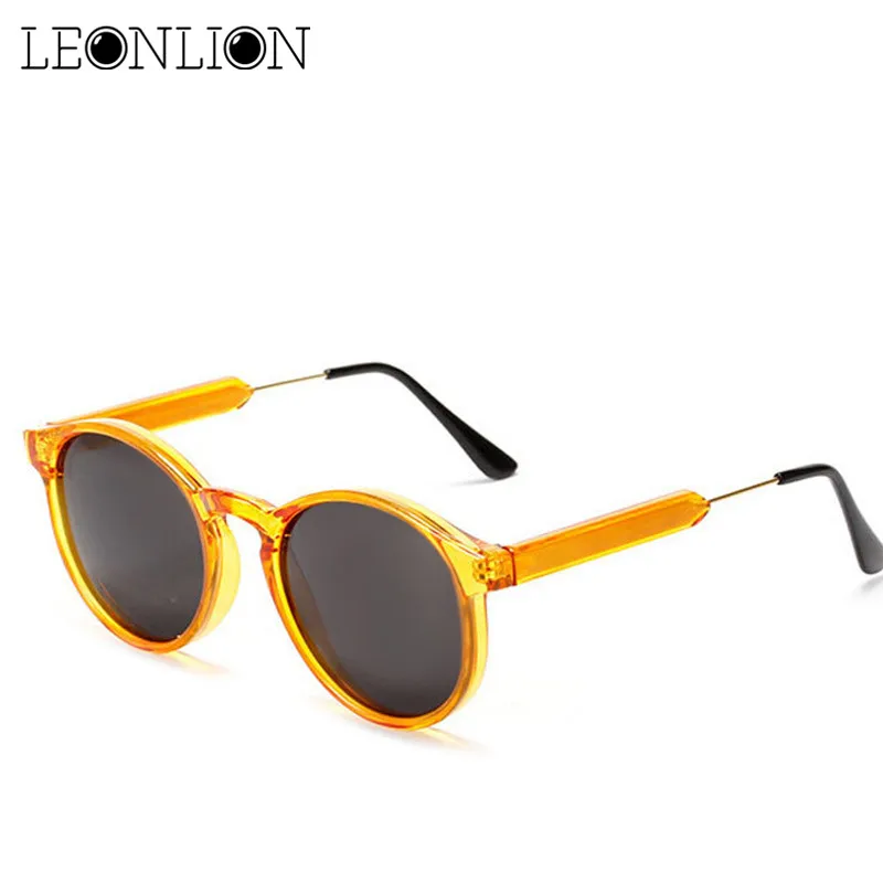 LeonLion винтажные Круглые Солнцезащитные очки женские/мужские классические уличные солнцезащитные очки Gafas UV400 фирменные очки для вождения солнцезащитные очки