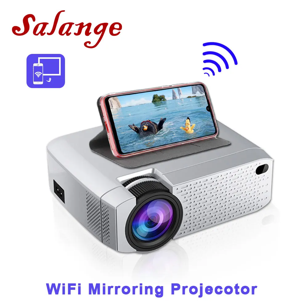 Светодиодный проектор Salange D40W Mini Projetor Video Beamer портативный для домашнего