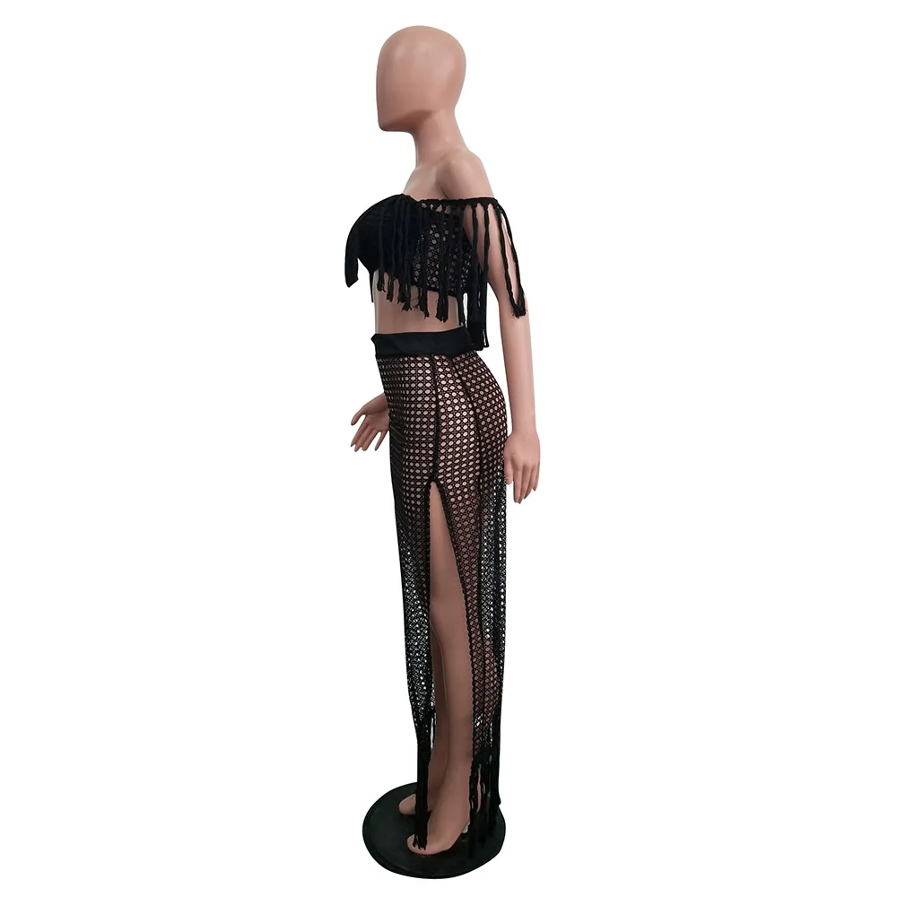 Пляжные купальные костюмы Coverup Outings Kaftan летнее платье 2 комплекта женские накидки с кисточками парео саронг размера плюс Tunica купальники