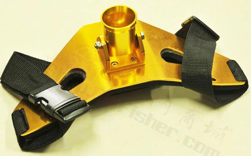 Алюминий сплав Gimbal борьбы Рыбная ловля поясной ремень рыба удочек Регулируемая