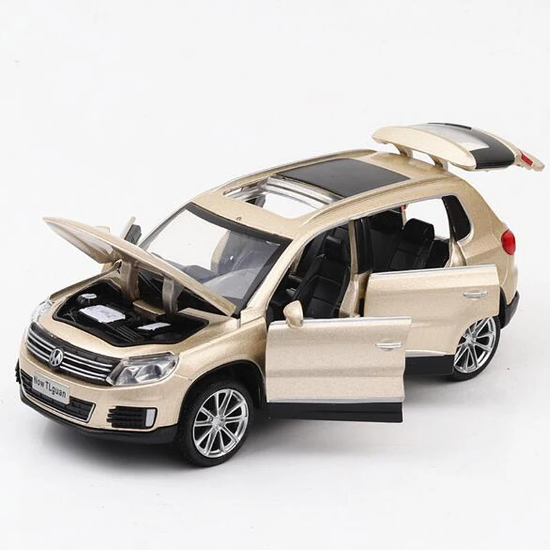 1:32 Tiguan внедорожник игрушечный автомобиль из сплава Игрушечная машина с высокой