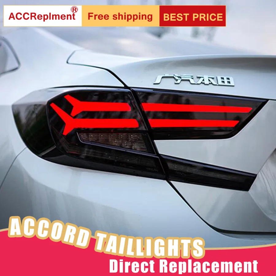 Новый светодиодный фонарь светильник s в сборе для Honda Accord 2018-2019 задний