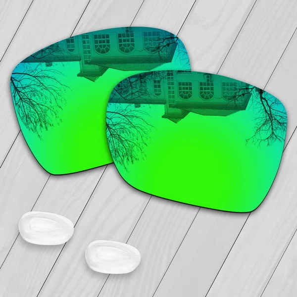 Green-Nose pads E.O.S поляризованные улучшенные Сменные линзы для солнцезащитных очков с отклонением от Окли-несколько вариантов - Цвет линз: Green-Nose pads