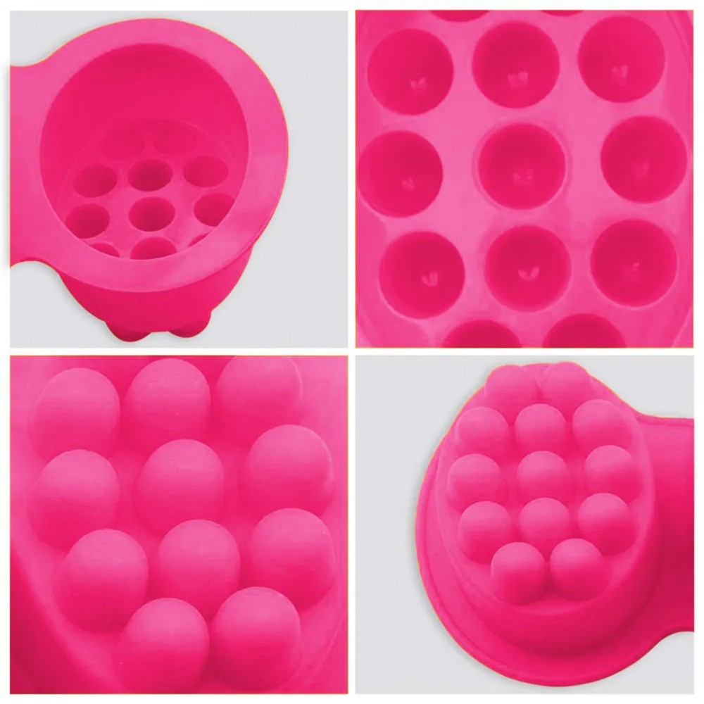 Полость 3D силиконовые формы массаж DIY Fondant (сахарная) мыло лоток для пудинга-мусс