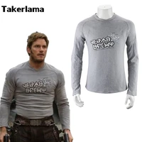 guardians of the galaxy 2 starlord uniform shirt peter jason quill cosplay costume for halloween party suit