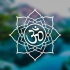 Виниловая декоративная наклейка Lotus, цветок Ом, санскрит, медитация, Йога, Зен, бохо, оконный орнамент, наклейка на ноутбук, наклейки G262