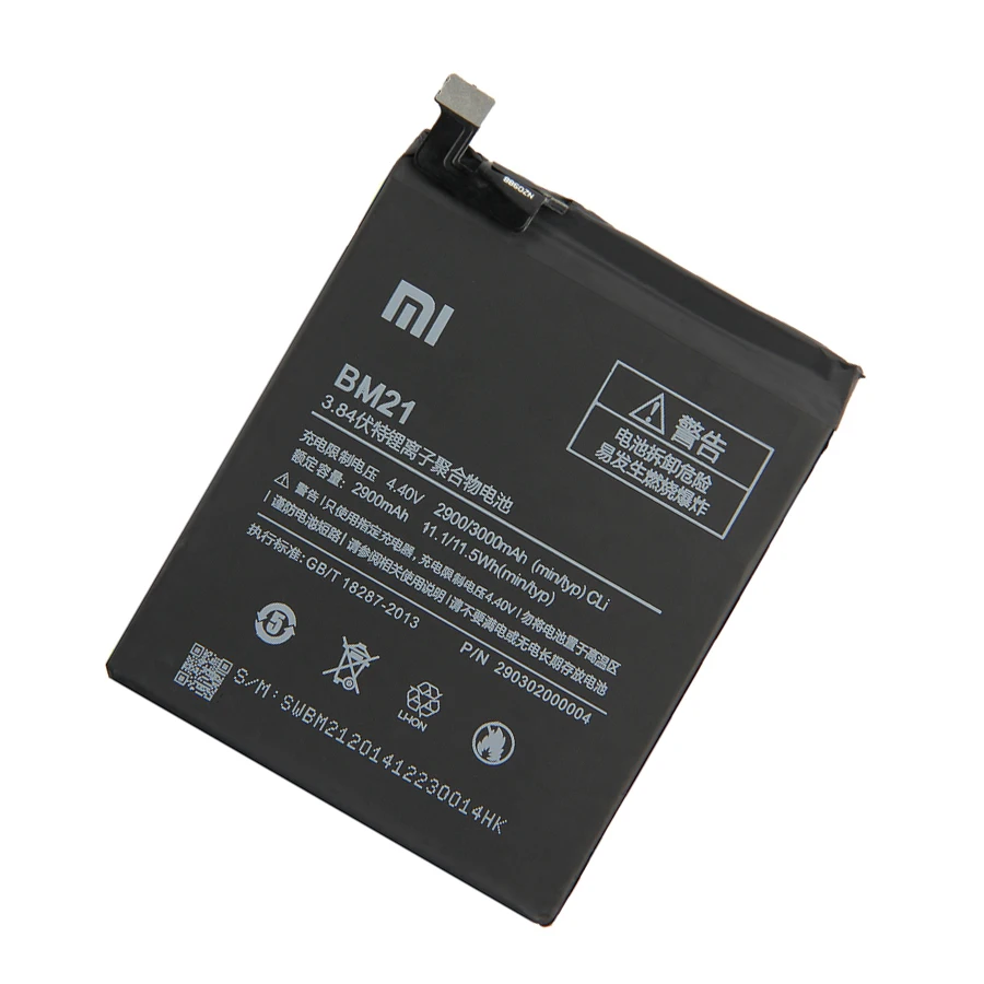10 шт./лот 3000 мАч BM21 мобильный телефон литий-ионная батарея для Xiaomi Note 3 Гб 3000 мАч