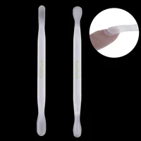2 pcs double sided cuticle pusher trimmer remover for nail finger dead skin removers pusher nail art manicure pedicure care tool