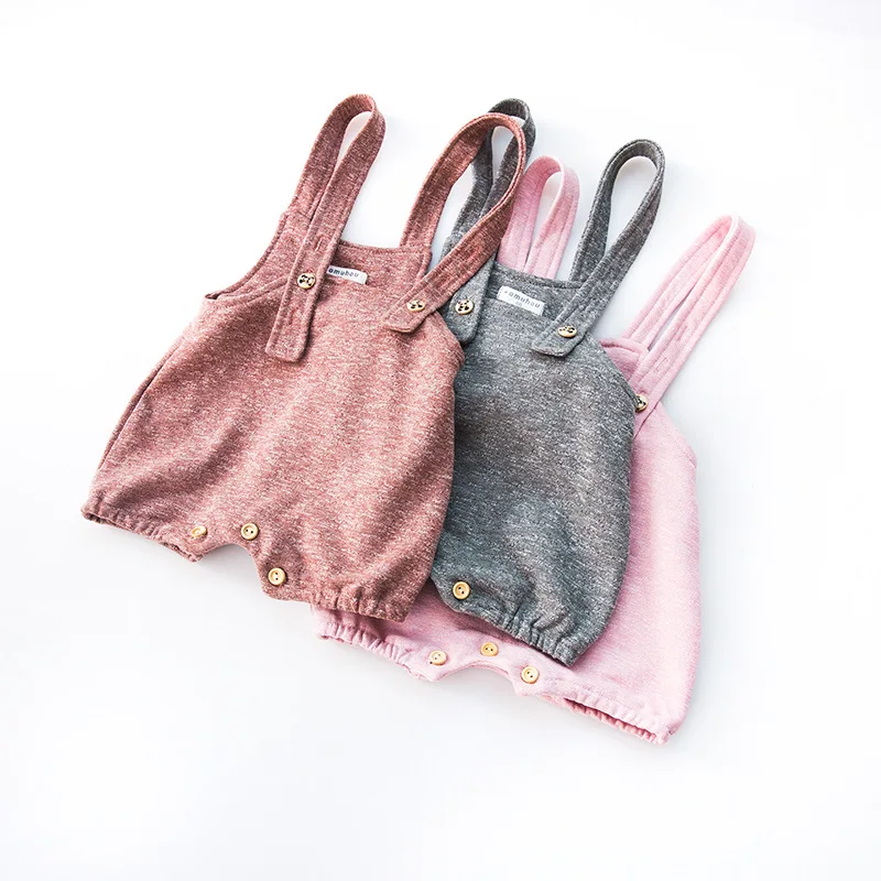 2018 летняя одежда для малышей Детские Для мальчиков и девочек комбинезоны Шорты