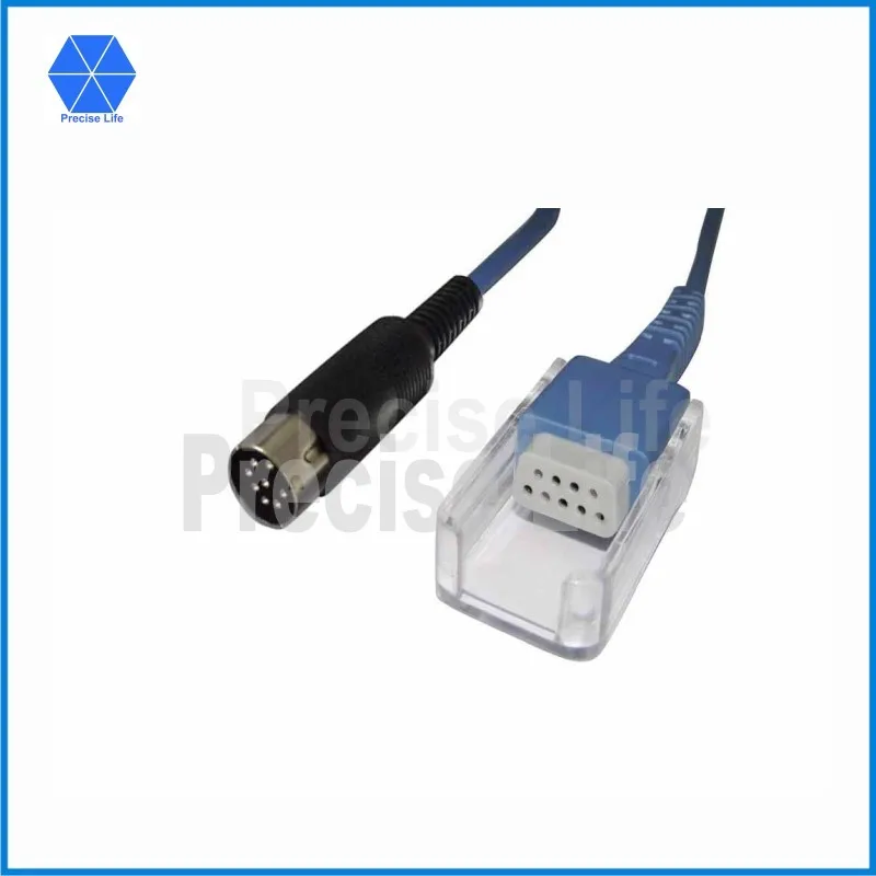 Совместимый Удлинительный кабель Datascope 0012-00-0516-02 SpO2 адаптера DIN 8 pin to DB 9 8ft из ТПУ |