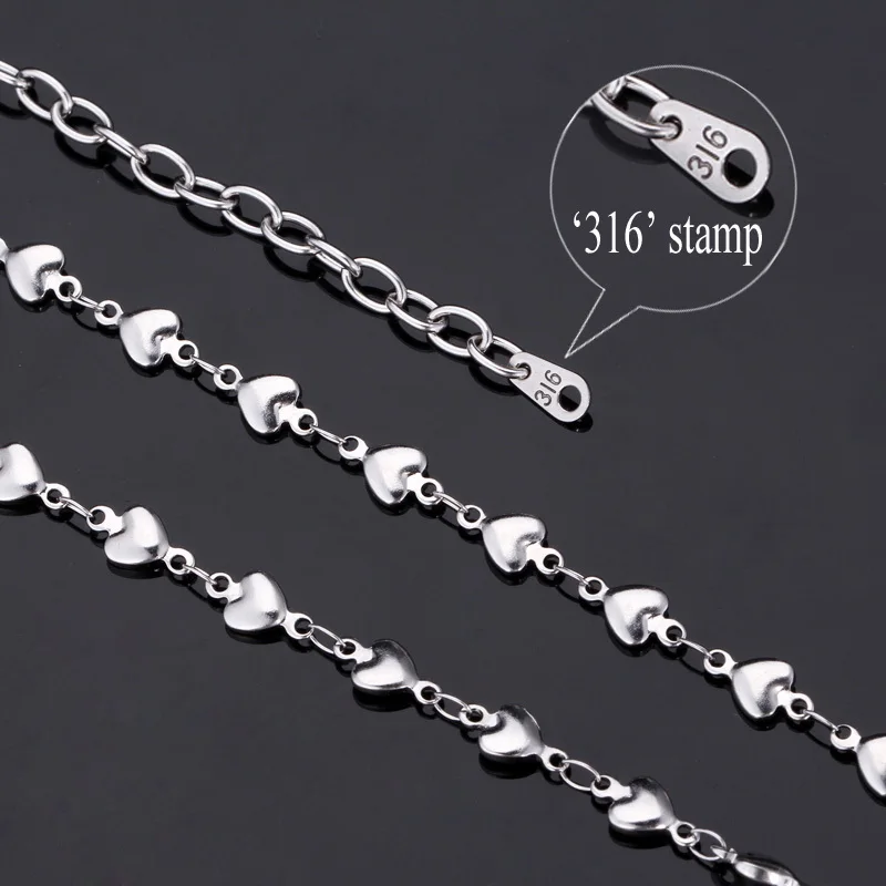 Набор ювелирных изделий из нержавеющей стали с 316 печатью трендовые