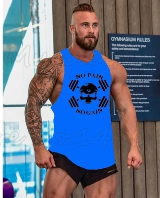 Бренд Muscle Guys Skull Gym Stringer мужская майка для бодибилдинга и фитнеса Стрингер