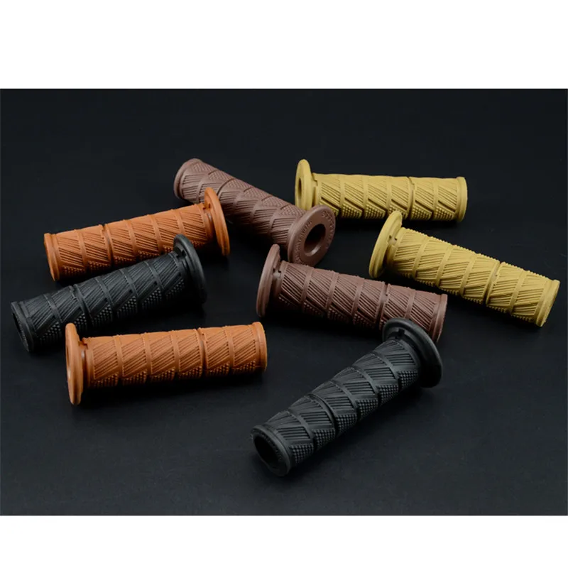 Фирменные новые резиновые классические винтажные Ретро-ручки для мотоцикла