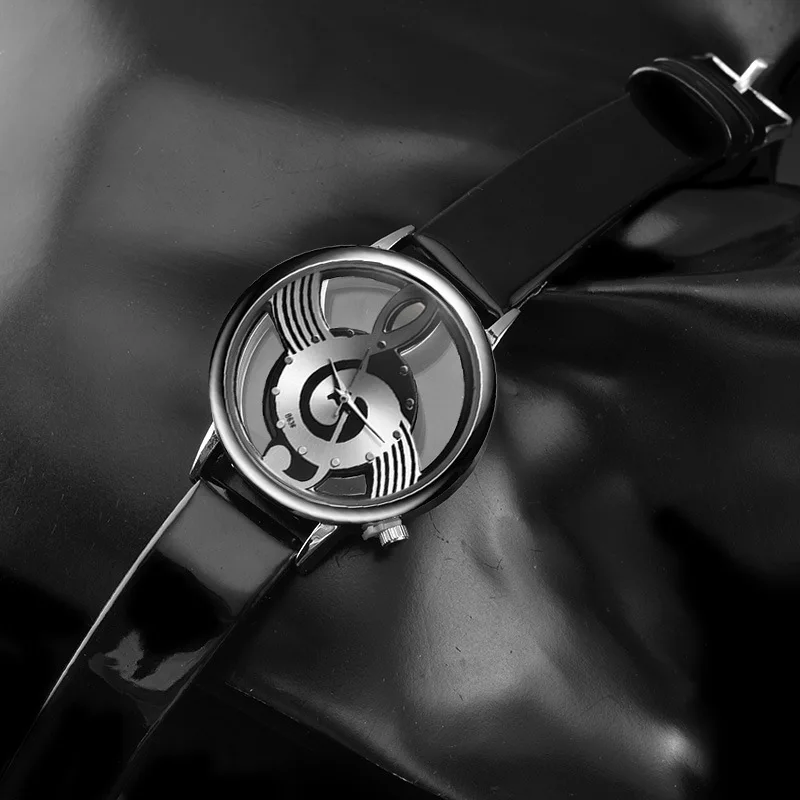 2017 уникальные женские кварцевые аналоговые полые музыкальные нотки стильные