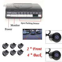car parking sensor 6 video reverse radars parktronic for cars parking system 18 5mm ccd car rear view camera car front camera