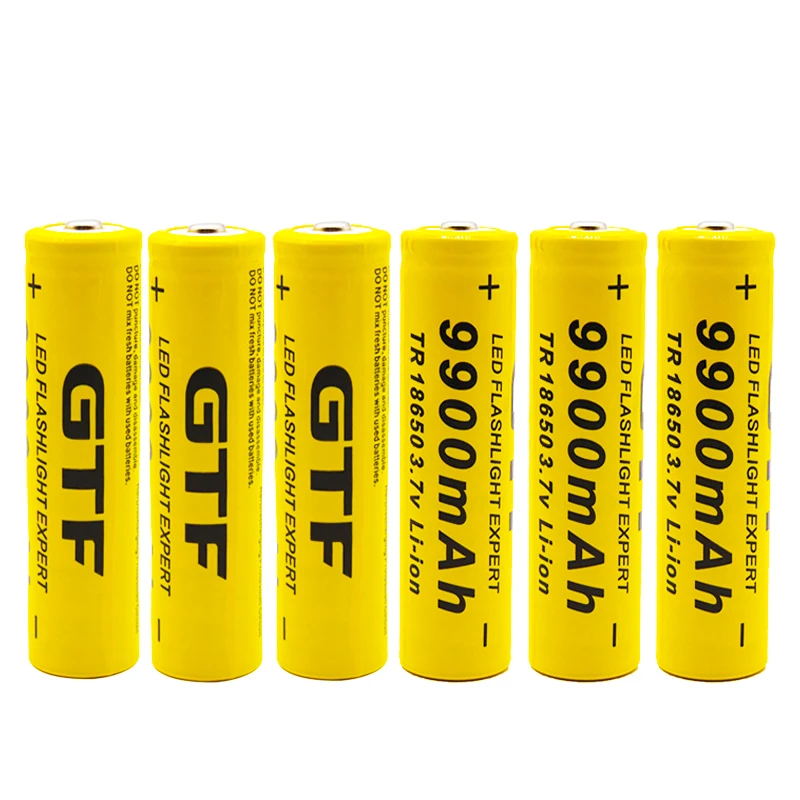 2 ~ 20 шт 100% Новый 3 7 V литий-ионный 18650 аккумулятор 9900mah перезаряжаемый для