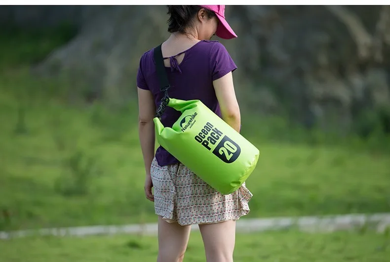 Naturehike 5L 10L 20L 30L 500D ПВХ речной треккинг Дрифтинг печать рафтинг сумки океан пакет Водонепроницаемый Сухой Сумки Открытый Рюкзак