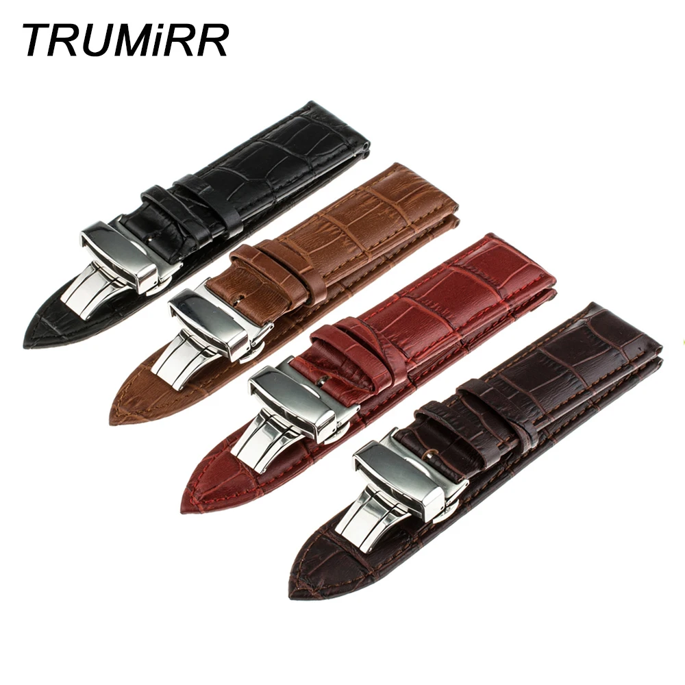 Ремешок для часов с пряжкой бабочкой 16 мм 18 20 22 24 Casio BEM 307 501 506 517 EF SHN наручный