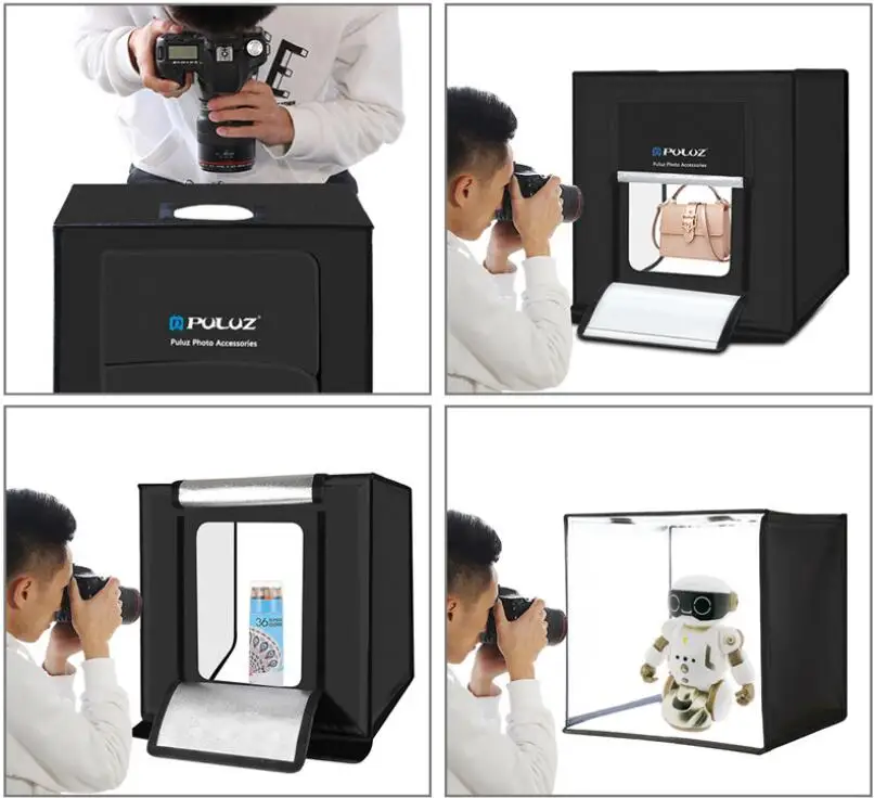 40 см специальная Складная студия Портативная фотостудия LED подсветка затемнение