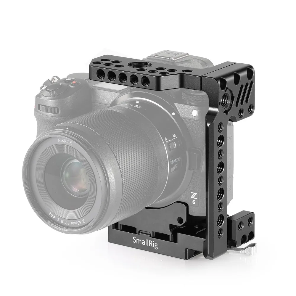 Клетка для камеры SmallRig Z7, БЫСТРОРАЗЪЕМНАЯ полуклетка для камеры Nikon Z6 и камеры Nikon Z7 с быстроразъемной пластиной Manfrotto 2262