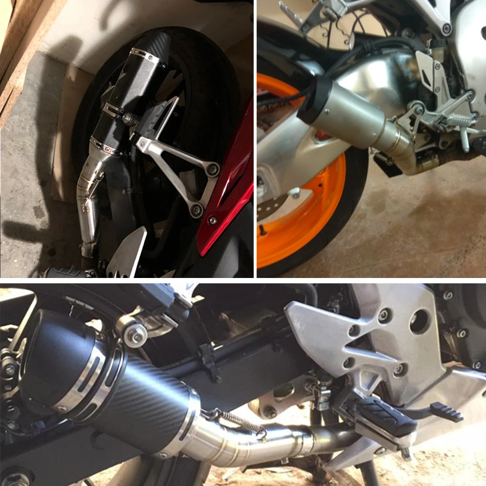 Alconstar мотоциклетный глушитель для мотокросса средняя труба гонки Honda CBR300 CB400 CBR500