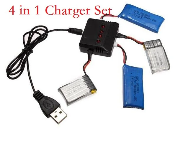 Зарядное устройство 4 в 1 X4 для Hubsan H107L H107C H107D WLtoys V977 V930 V202 V252 V939 V933 V955 UDI U816 U816A U830|4 way