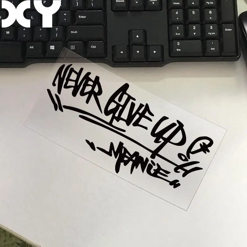 

Наклейка на мотоцикл никогда не дает автомобильные светоотражающие наклейки водонепроницаемые наклейки для автомобильных аксессуаров