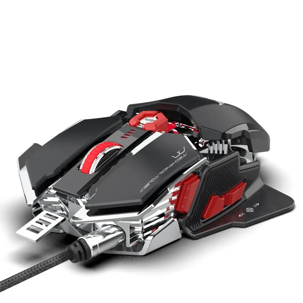 Black Zerodate LD-MS500 машины игры Мышь десять ключевых макропрограммирование PUBG автоматический пресс пистолет электрическая мышь Регулируемый 4000 - Цвет: Black