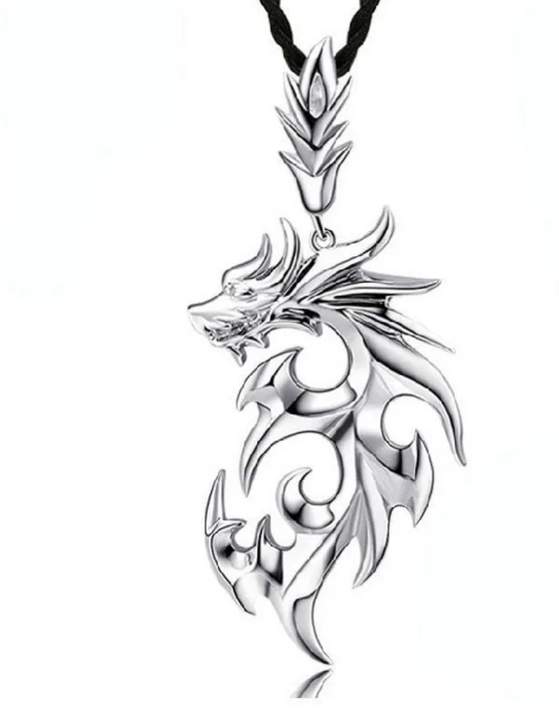 Flame Dragon men 's necklace domineering Korean version of titanium jewelry pendant accessories | Украшения и аксессуары