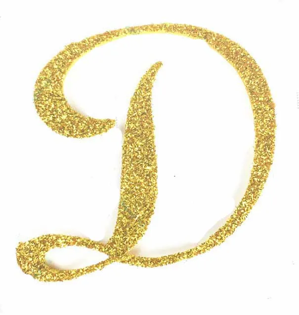 D Ynaayu 1 шт. золотые буквы A-Z Топпер для торта топпер для торта «С Днем Рождения» детские украшения для дня рождения Детские топперы для торта Вечерние - Цвет: D