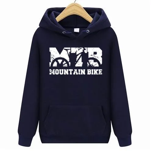 Винтажные толстовки для горного велосипеда MTB Состаренный дизайн толстовки из хлопка мужские винтажные новые толстовки - Цвет: Тёмно-синий