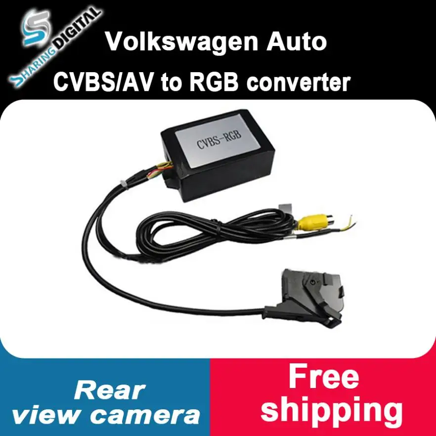 sharing digital free shippping for Rear view camera Volkswagen Auto CVBS/AV to RGB converter S-CW315/S-CW510 | Автомобили и