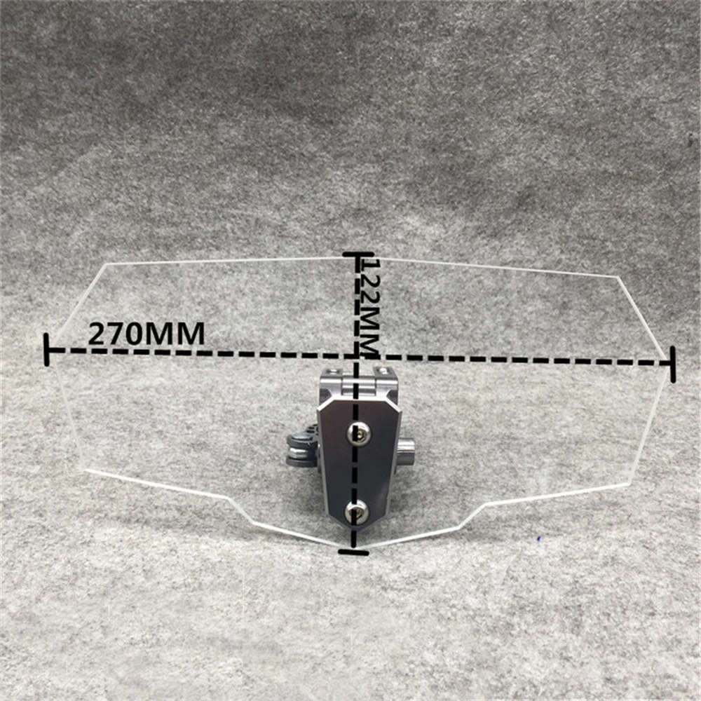 Motorcycle Universal Adjustable Risen Clear Windshield Wind Screen Protector For Honda/Yamaha /Suzuki/Kawasaki | Автомобили и