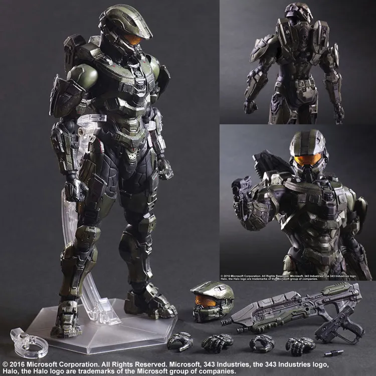 Xinduplan Играть искусств Кай Halo 5 опекунов Master Chief Джон 117 подвижный кадров в секунду