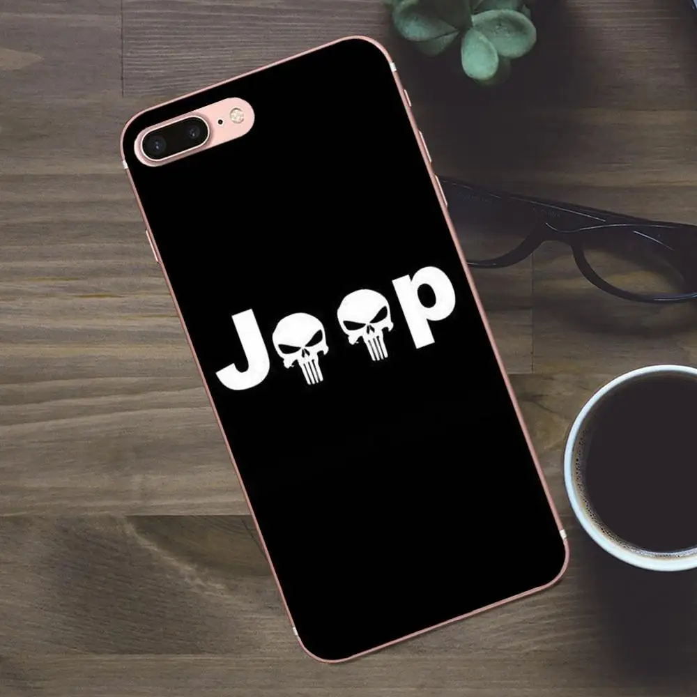 Автомобильный логотип Jeep мягкий персонализированный узор из ТПУ для Apple iPhone 4 5 5C SE