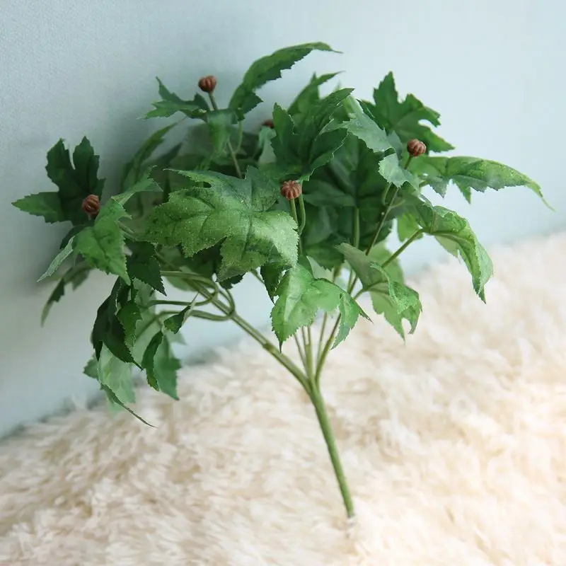 Маленький эмулирующий бонсай 1 букет зеленые листья растений декоративные яркие