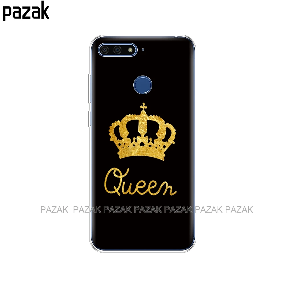 34370 Силиконовый чехол для телефона Huawei Honor 7C 5,7 дюйма, Чехлы, мягкий силиконовый чехол из ТПУ для Huawei honor 7c Aum-L41 - Цвет: 34370