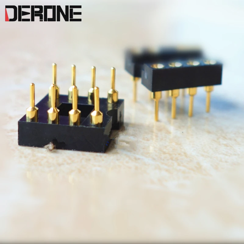 2 шт. op amp сиденье IC Разъем 3 U позолоченный 8 pin операционный усилитель блок для аудиофилов