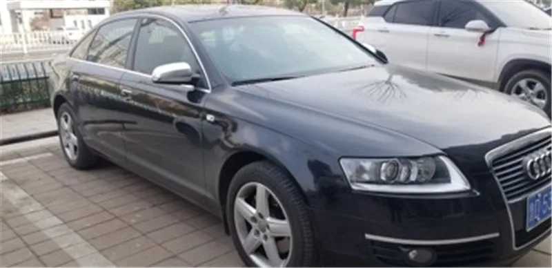 Автомобильные аксессуары для Audi A4 B7 A6 C5 S4 A3 02-10 матовое серебряное зеркало заднего вида крышки бокового зеркала для audi A6C5 A4 2000-2008