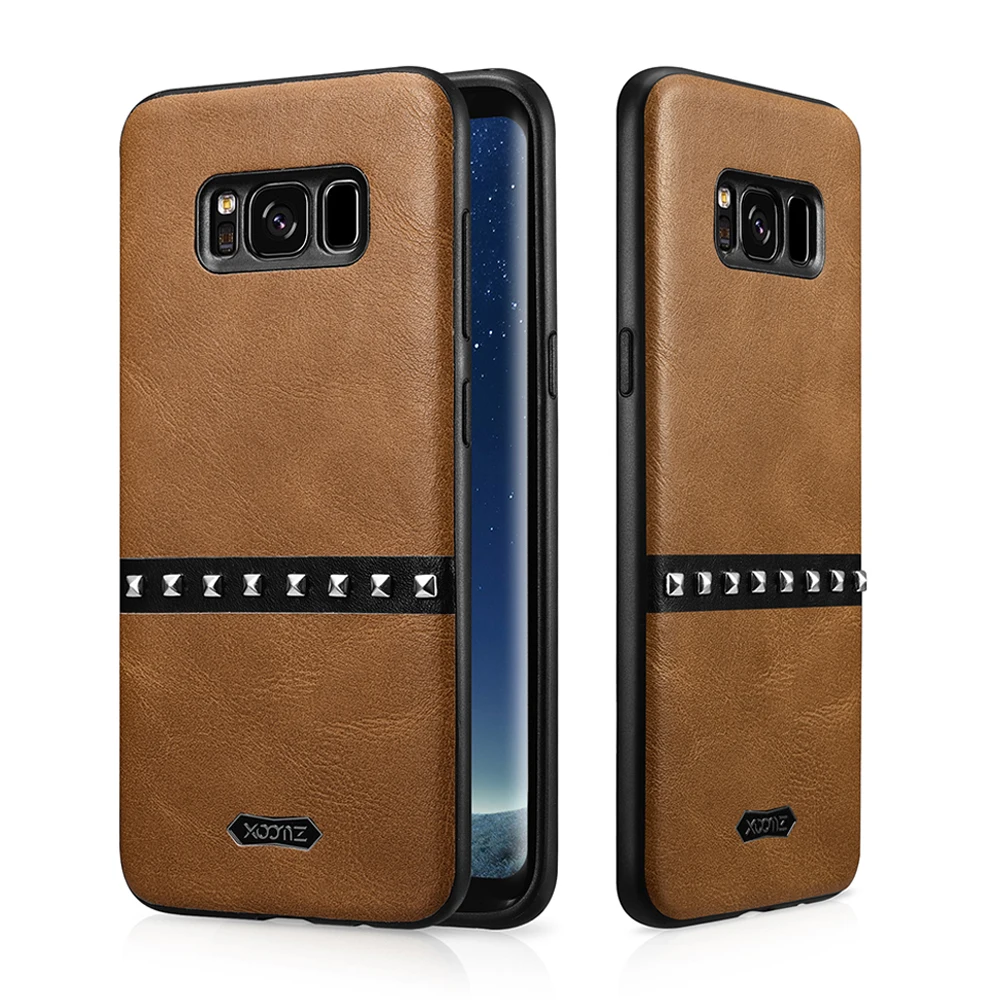 Чехол XOOMZ для Samsung S8 винтажный из искусственной кожи с заклепками чехол Galaxy