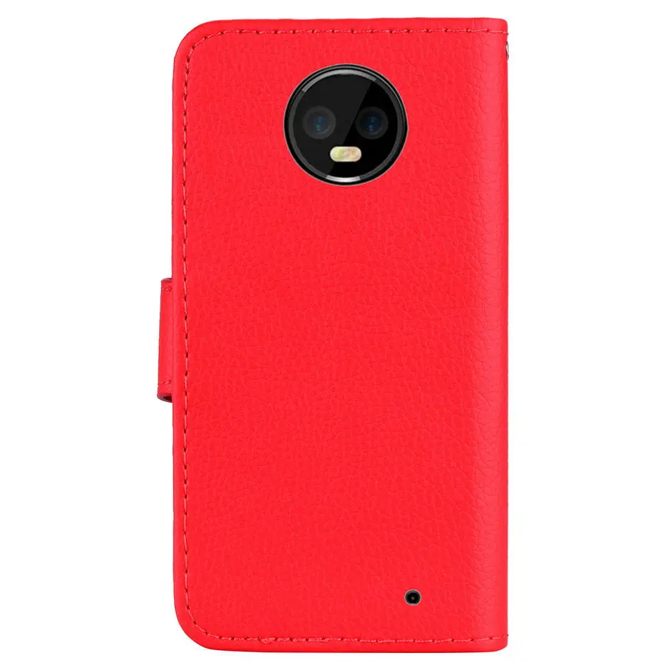 Для Motorola Moto G4 Plus Play G5 G6 2018 X Роскошный кожаный флип кошелек в стиле ретро личи с