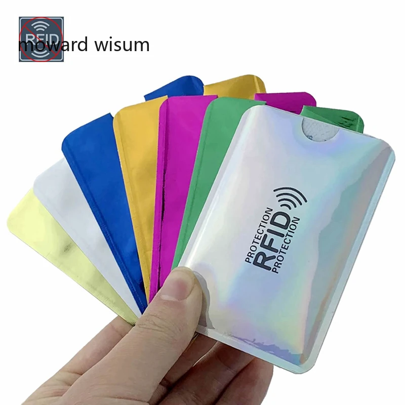 ID чехол банковской карты rfid карт кошелек кредитных для банковских Мини антиrfid NFC