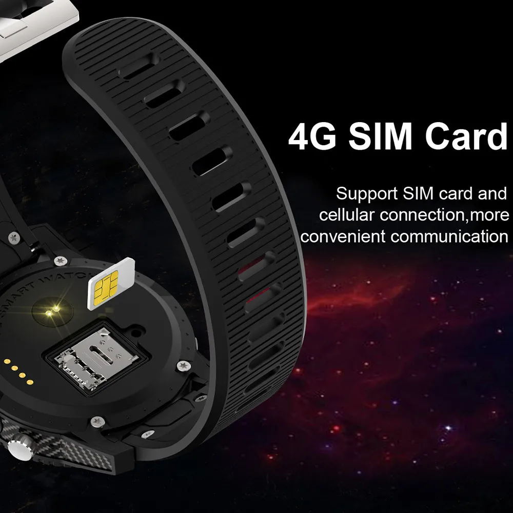 Умные часы Hiperdeal 4G с круглым AMOLED дисплеем пульсометром в режиме реального времени