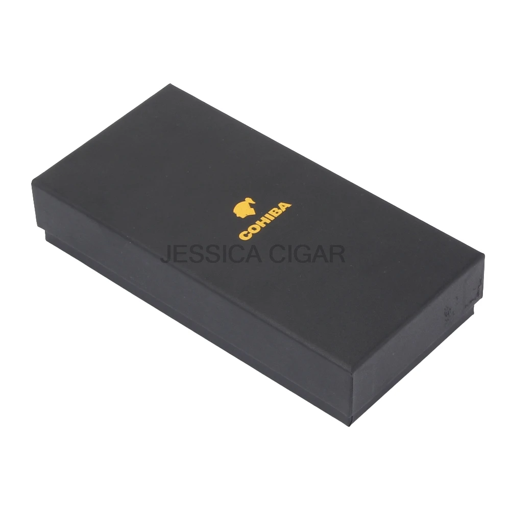 COHIBA гаджеты черный портативный сигарный набор дорожные сигары Чехол Кожаный