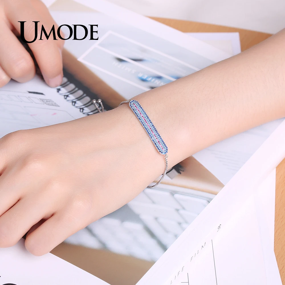 UMODE новый дизайн длинные шармы красочные Австрийские Стразы цепи и звеньев