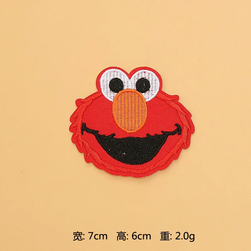 12 Улица Сезам нашивки вышитые металлическая аппликация с клеем аниме Elmo Печенья Монстр тканевые нашивки - Цвет: 12