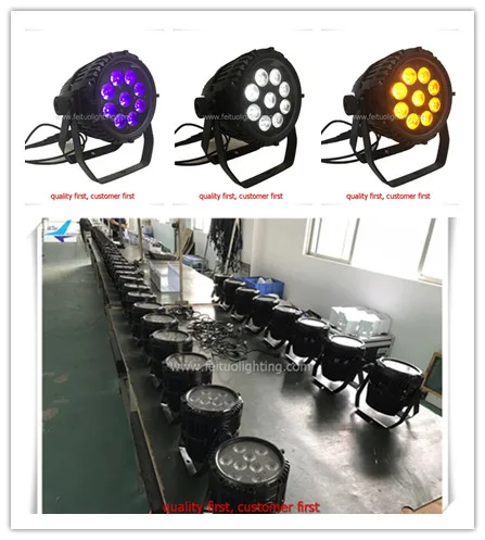 12 in charged case night club par battery 9x12W RGBWA UV 6in1 wash led outdoor IP 65 Wireless dmx | Лампы и освещение