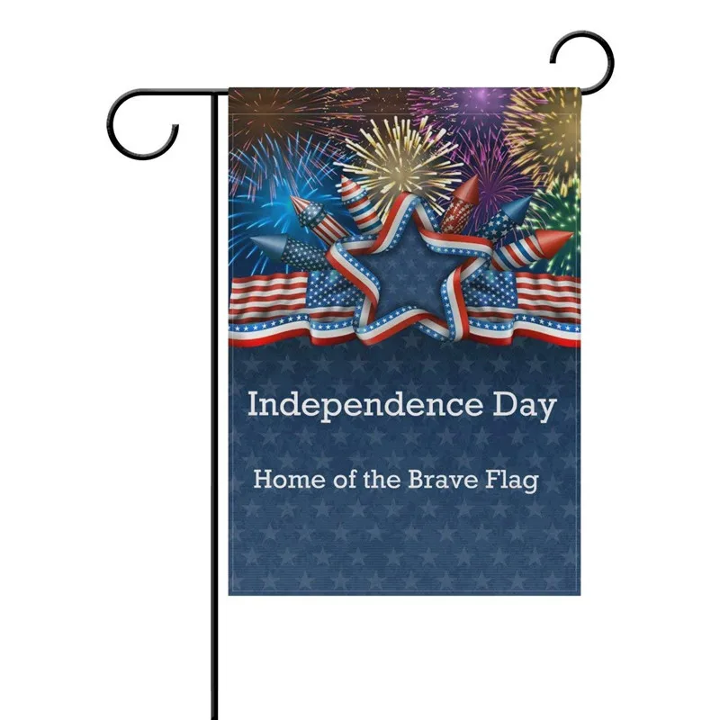 Двор Сад Флаг Патриотический американский День независимости США с Fl Мемориал