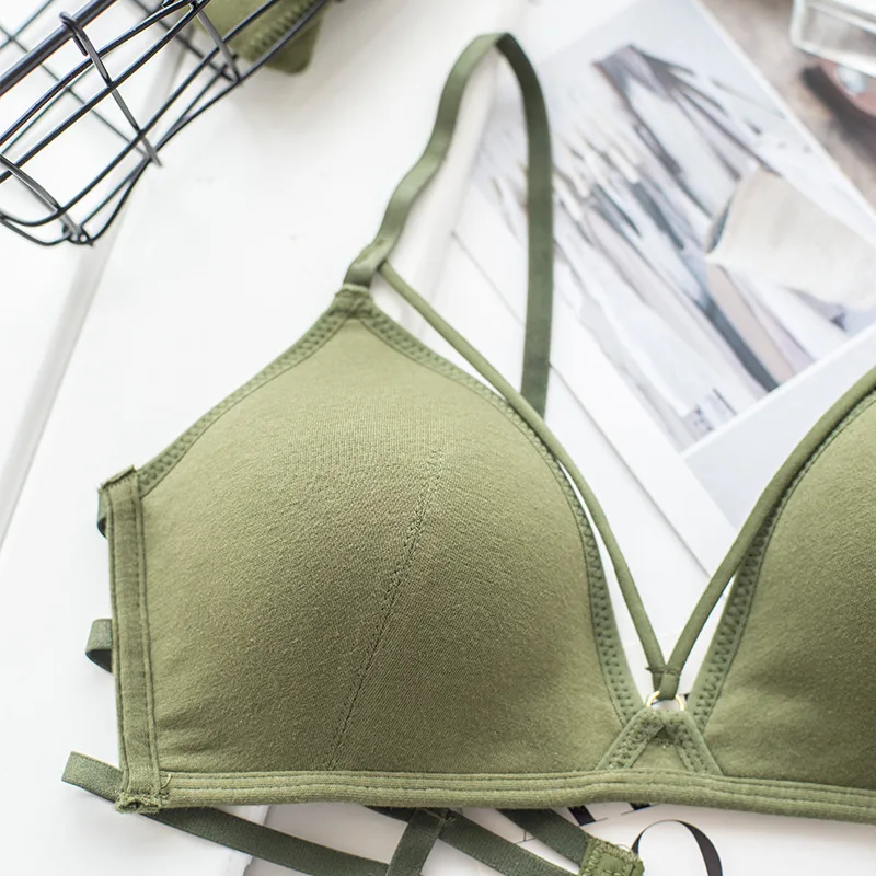 SP & CITY японский простой однотонный комплект с бюстгальтером Женский бесшовный