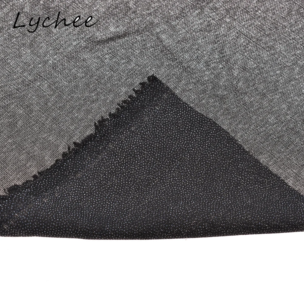Lychee 1 5*1 м односторонняя клейкая ткань из полиэстера белого цвета для подкладки